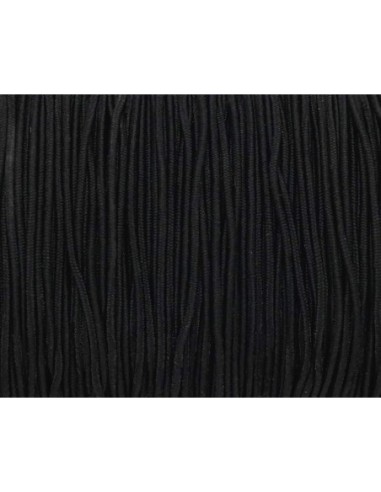 Elastique 1mm noir pour création bracelet