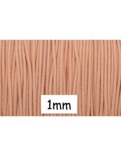 Fil élastique 1mm de couleur orange saumon