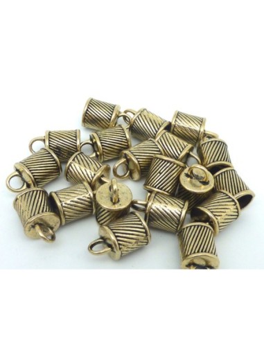 4 Embouts pour cordon 7,9mm, cache nœud,...