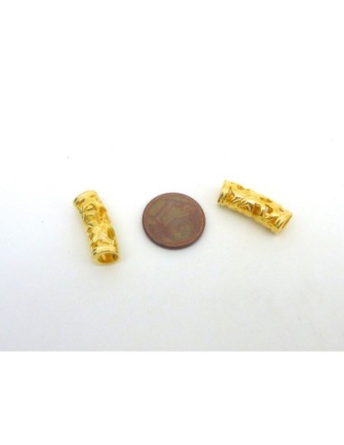 Perle metal dore tube