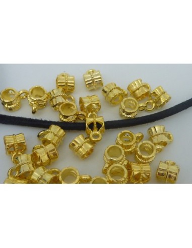 R-10 Perles support breloque tonneau ajouré...