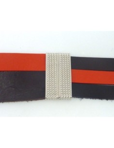 R-Fermoir aimanté rectangle manchette 37,6mm pour...