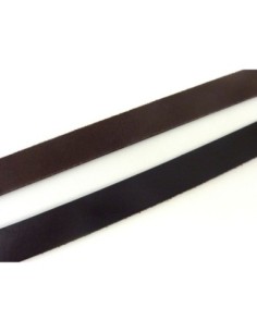 Lanière cuir large marron foncé