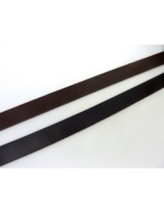 Lanière cuir large marron foncé 2