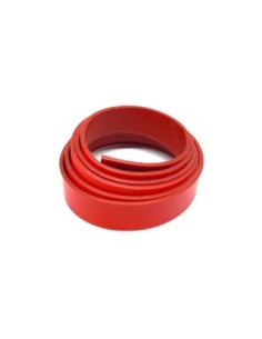 Lanière cuir large rouge 25mm - Cuir Véritable pour anse de sac, bracelet 2