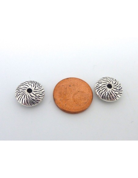 Perle toupie gravé pas chère Perle toupie gravé pas chère