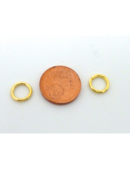 Anneaux ouverts 8mm doré en métal Anneaux ouverts 8mm doré en métal