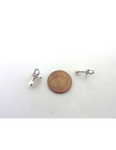20 Breloques tétine 13,3mm en métal argenté 2