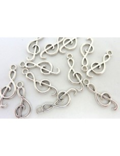 R-20 Breloques note de musique, clé de sol 25,6mm en...