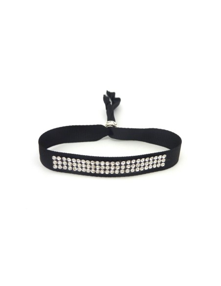 Kit de création Bracelet Strass et ruban ajustable