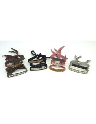 Kit de création Bracelet Strass et ruban fauve...