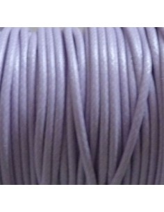 6m Cordon polyester enduit 1,6mm souple imitation cuir de couleur parme 2