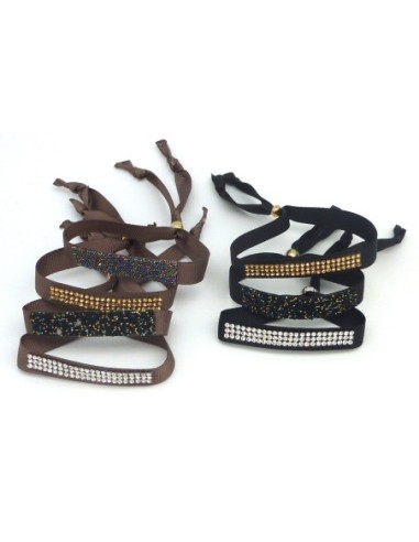 Kit de création Bracelet ruban gris clair...