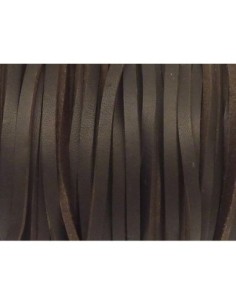 Lanière cuir carré marron