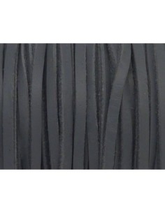 R-1m Cuir carré 3,3mm de couleur gris CUIR VERITABLE