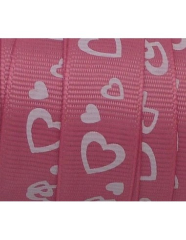 Ruban plat dessin coeur idéal pour toutes les créations