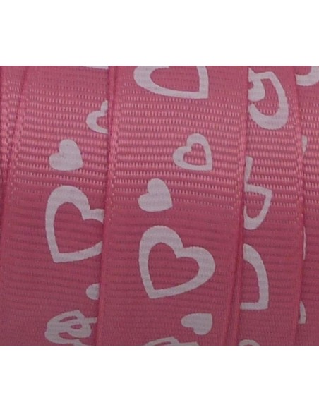 Ruban plat dessin coeur idéal pour toutes les créations