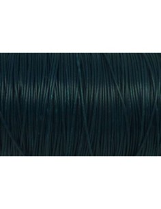 5m de Cordon polyester enduit 1mm souple bleu canard foncé