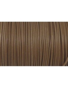 5m Cordon polyester enduit souple 1,5mm imitation cuir beige