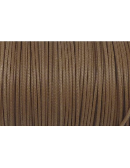 5m Cordon polyester enduit souple 1,5mm imitation cuir beige