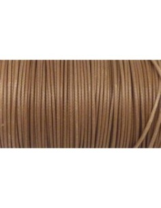 5m Cordon polyester enduit souple 1,5mm imitation cuir beige 2