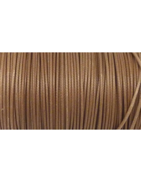 5m Cordon polyester enduit souple 1,5mm imitation cuir beige