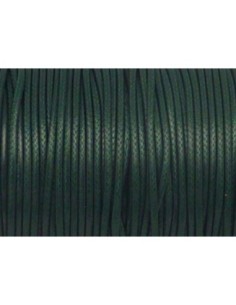 Cordon polyester enduit souple 1,5mm imitation cuir vert bouteille
