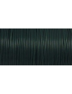 Cordon polyester enduit souple 1,5mm imitation cuir vert bouteille 2