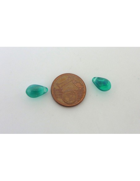 Perle goutte en verre 9,2mm