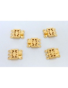 Fermoir en métal doré filigrane