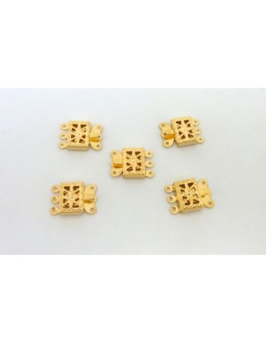 Fermoir 3 rangs filigrane