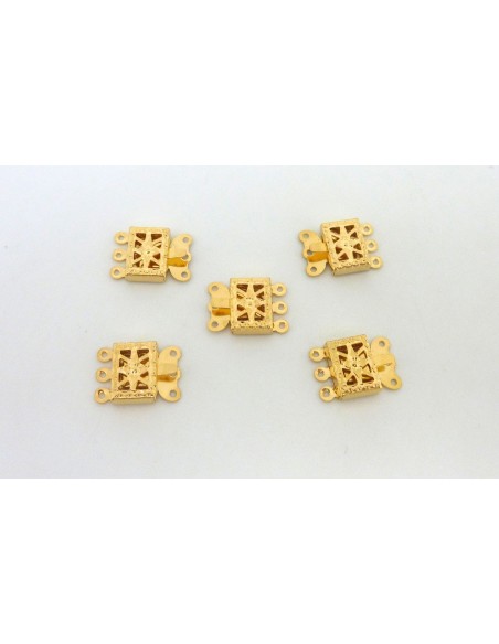 Fermoir 3 rangs filigrane