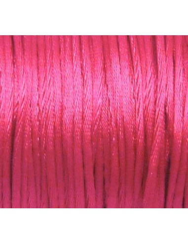 Cordon Queue de rat 1mm rose fuchsia fluo