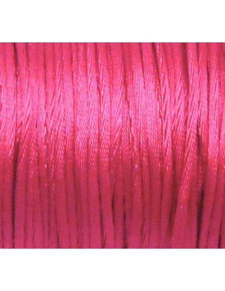 Cordon Queue de rat 1mm rose fuchsia fluo