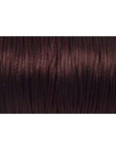 Cordon queue de rat 1mm marron brillant 