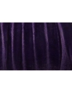 Ruban plat velours 7mm de couleur violet 2
