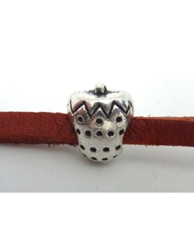 Perle metal fraise