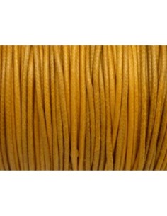 Cordon coton ciré 1,8mm de couleur marron camel 2