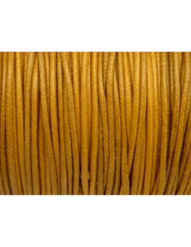 Cordon rond en coton ciré 1,8mm marron camel
