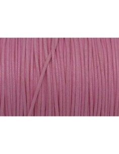 Coron coton ciré rose pour bijoux