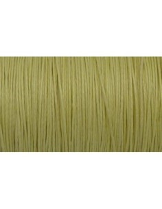 10m Cordon coton ciré 1mm de couleur jaune
