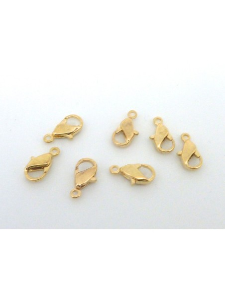 Mousqueton en métal doré 12mm