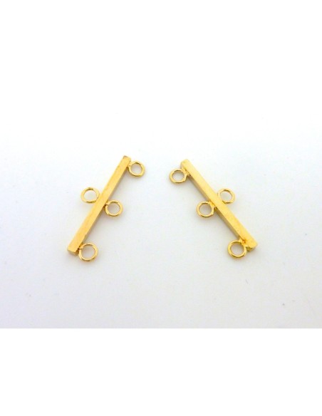 Embout doré 3 rangs pour création DIY