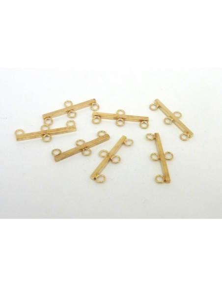 Embout doré 3 rangs pour création bracelet manchette