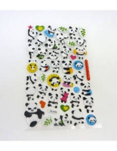 R-41 Stickers panda taille variable de 8mm à 24mm