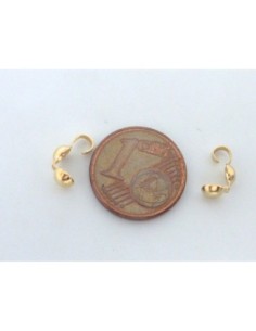 R-200 cache-noeuds 3,8mm en métal doré 2