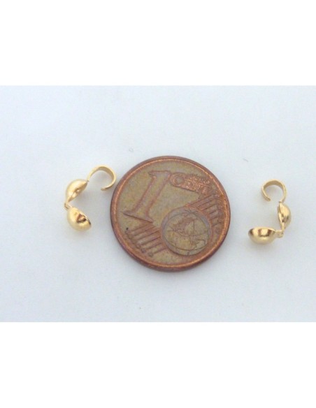 R-200 cache-noeuds 3,8mm en métal doré