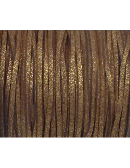 Lanière daim synthétique 3mm marron