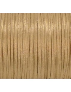 Cordon queue de rat beige sable doré 1mm 2