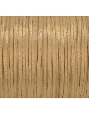 Cordon pour bijoux beige sable doré 1mm